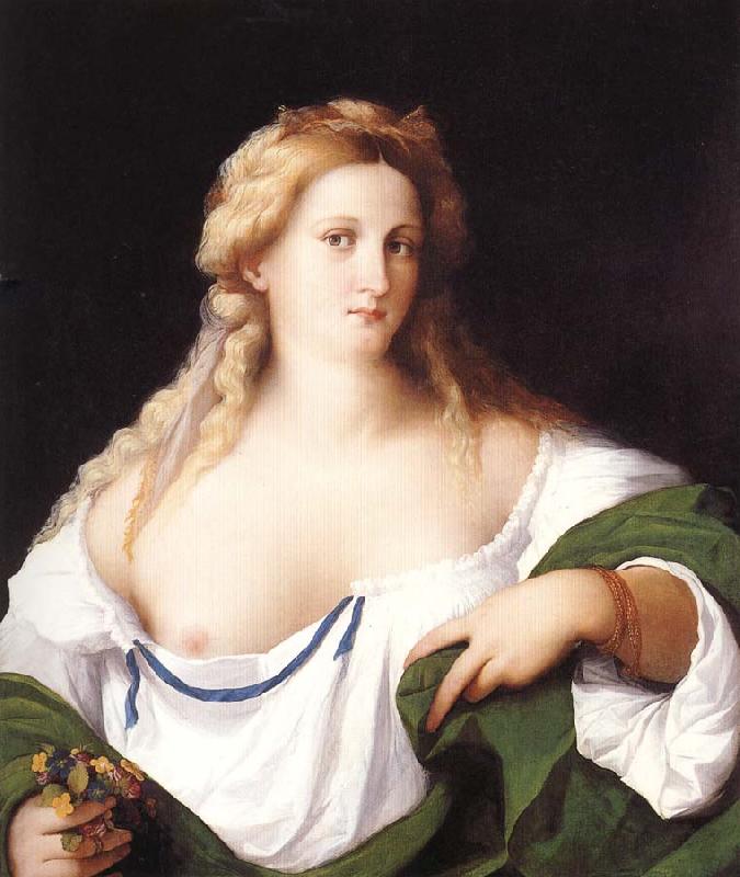Palma Vecchio A Blonde Woman oil painting image